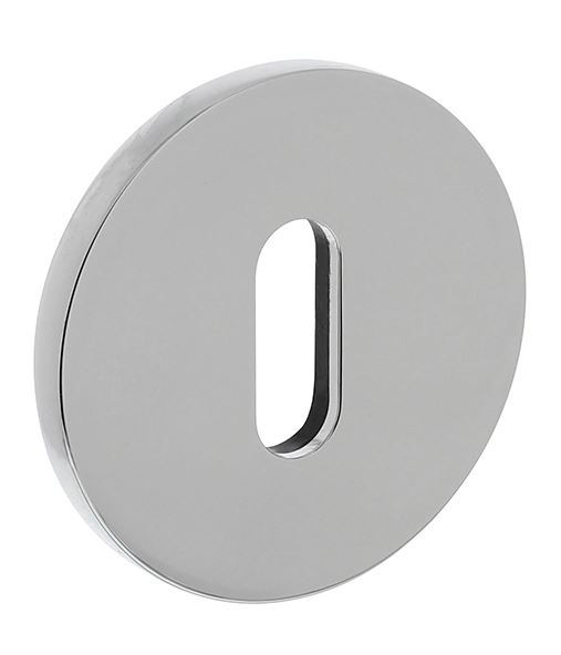 Olivari rozet rond met sleutelgat chroom