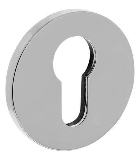 Olivari rozet rond met profielcilindergat chroom