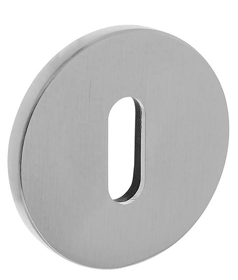 Olivari rozet rond met sleutelgat chroom mat