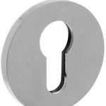 Olivari rozet rond met profielcilindergat chroom mat