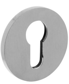 Olivari rozet rond met profielcilindergat chroom mat