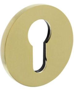 Olivari rozet rond met profielcilindergat messing mat titaan PVD