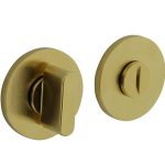 Olivari rozet toilet-/badkamersluiting rond messing mat titaan PVD