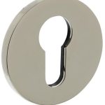 Olivari rozet rond met profielcilindergat nikkel titaan PVD