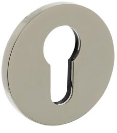 Olivari rozet rond met profielcilindergat nikkel titaan PVD