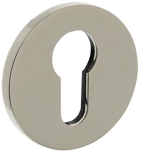 Olivari rozet rond met profielcilindergat nikkel titaan PVD