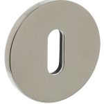 Olivari rozet rond met sleutelgat nikkel titaan PVD