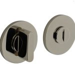 Olivari rozet toilet-/badkamersluiting rond nikkel titaan PVD