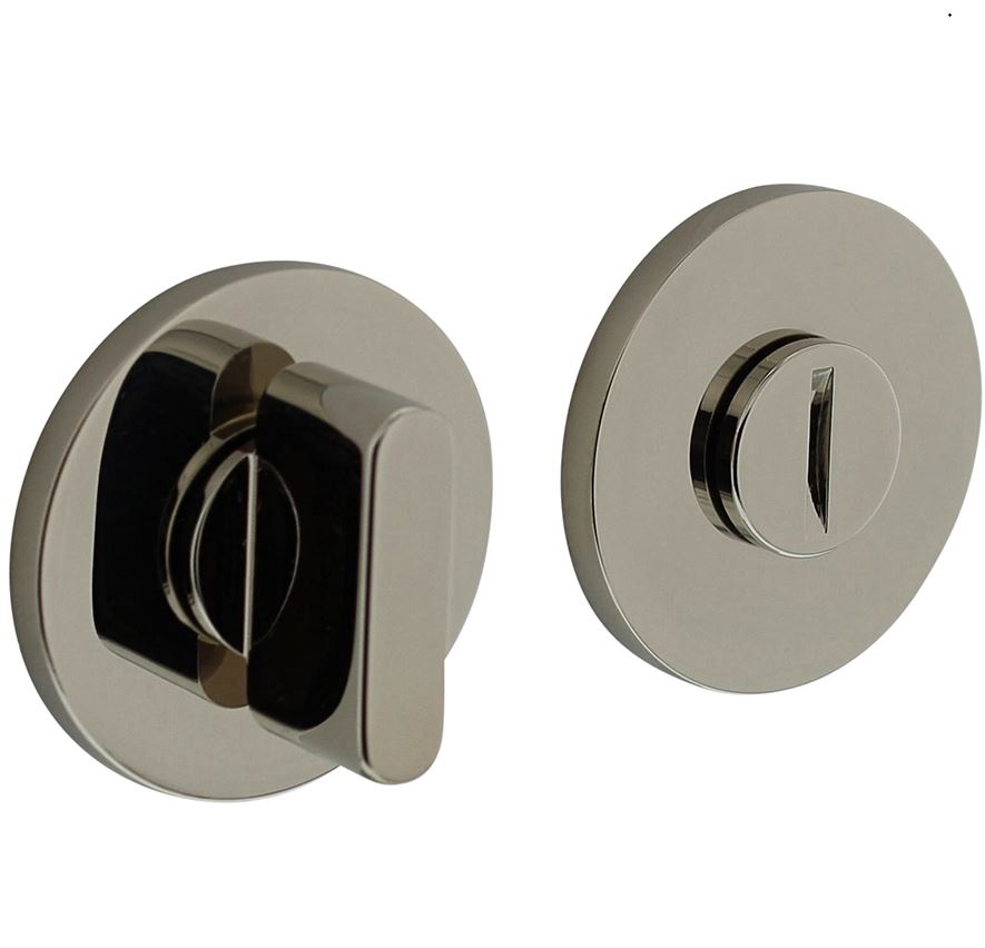 Olivari rozet toilet-/badkamersluiting rond nikkel titaan PVD