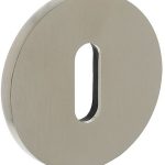 Olivari rozet rond met sleutelgat nikkel mat titaan PVD