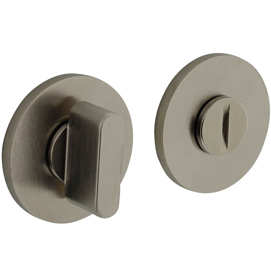 Olivari rozet toilet-/badkamersluiting rond nikkel mat titaan PVD