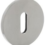 Olivari rozet rond met sleutelgat rvs mat titaan PVD