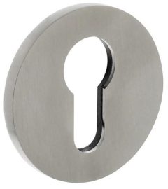 Olivari rozet rond met profielcilindergat rvs mat titaan PVD