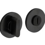 Olivari rozet toilet-/badkamersluiting rond antraciet mat titaan PVD