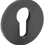 Olivari rozet rond met profielcilindergat antraciet mat titaan PVD