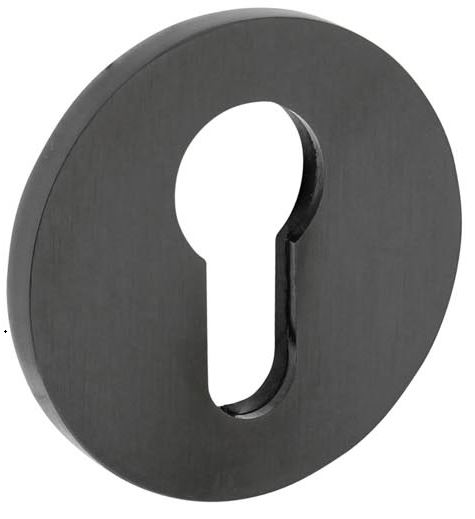 Olivari rozet rond met profielcilindergat antraciet mat titaan PVD