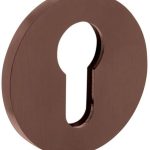 Olivari rozet rond met profielcilindergat brons mat titaan PVD