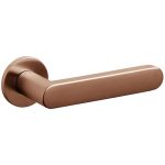 Olivari deurklink Link op rozet koper mat titaan PVD