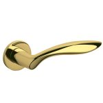 Olivari deurklink Onda op rozet messing titaan PVD