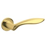 Olivari deurklink Onda op rozet messing mat titaan PVD