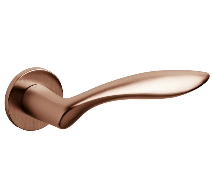 Olivari deurklink Onda op rozet koper mat titaan PVD