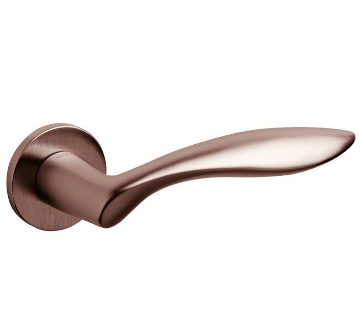 Olivari deurklink Onda op rozet brons mat titaan PVD