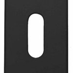 Sleutelplaatje Rechthoekig verdekt mat zwart