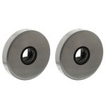 Intersteel rozetten massief ø53x10mm verdekt met nokken en veer, geheel rvs