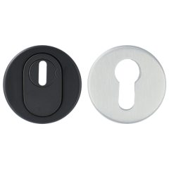 Veiligheid-Rozet Met Kerntrekbeveiliging Buiten zwart/Binnen rvs