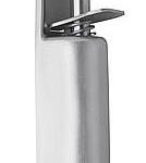 Deurvastzetter voetstift 35x179 mm rvs