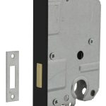 Intersteel Cilinder Kastslot Met zwart Gelakte Voorplaat 20X175 mm