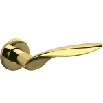 Olivari deurklink Wind op rozet messing titaan PVD