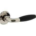 Intersteel deurklink Antonnet met rozet ø50x5mm schroefgat nikkel