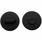 WC-Sluiting rond verdekt blind mat zwart