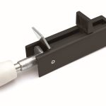 Deurvastzetter voetstift 30x122 mm zwart