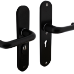 Intersteel Veiligheidsbeslag PC72 met kerntrek beveiliging kruk/kruk SKG3 Aluminium zwart