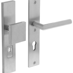Intersteel Veiligheidsbeslag PC72 met kerntrek beveiliging greep/kruk Jura SKG3 rvs Rechthoekig