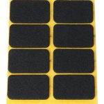 Zelfklevend Vilt Bruin 22 x 36 mm 8 Stuks