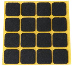 Zelfklevend Vilt Bruin 22 x 22 mm 16 Stuks