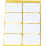 Zelfklevend Vilt wit 22 x 36 mm 8 Stuks