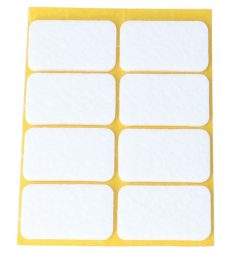 Zelfklevend Vilt wit 22 x 36 mm 8 Stuks