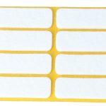 Zelfklevend Vilt Wit 16 x 44 mm 8 Stuks