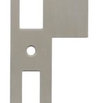 Intersteel Sluitplaat voor dag- en nachtschoot tbv woningbouwsloten rechthoekig met korte lip rvs