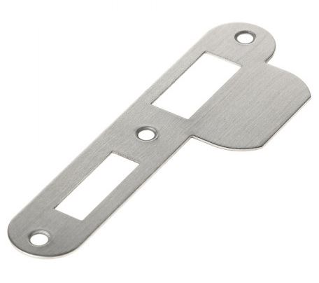 Intersteel Sluitplaat voor dag- en nachtschoot tbv woningbouwsloten, afgerond met korte lip rvs