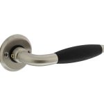 Intersteel deurklink Antonnet met rozet ø50x5mm schroefgat mat nikkel