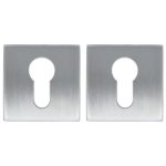 2 PC-plaatjes Vierkant rvs