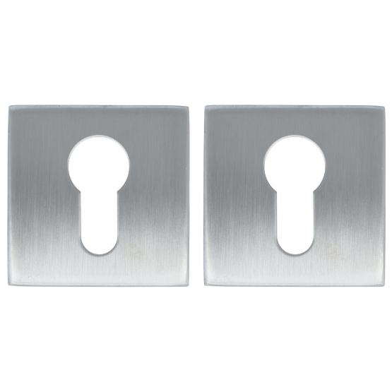 2 PC-plaatjes Vierkant rvs