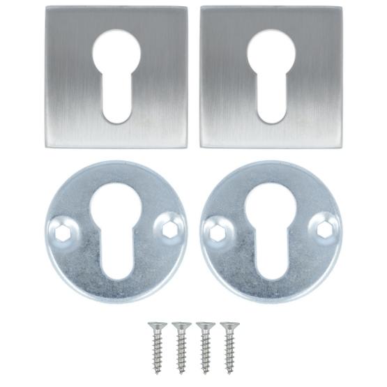 2 PC-plaatjes Vierkant rvs - Afbeelding 2