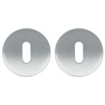 2 Sleutelplaatjes Rond rvs