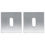 2 Sleutelplaatjes Vierkant rvs